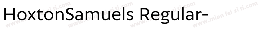 HoxtonSamuels Regular字体转换